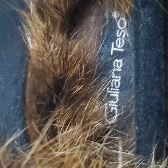 Giuliana Teso terra cotta and shearling jacket. Made in Italy. Size 42 is 6 U.S. - Picture 2 of 11